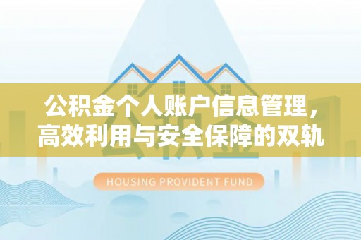 苓雅公积金个人账户信息管理，高效利用与安全保障的双轨并行