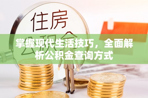 苓雅掌握现代生活技巧，全面解析公积金查询方式