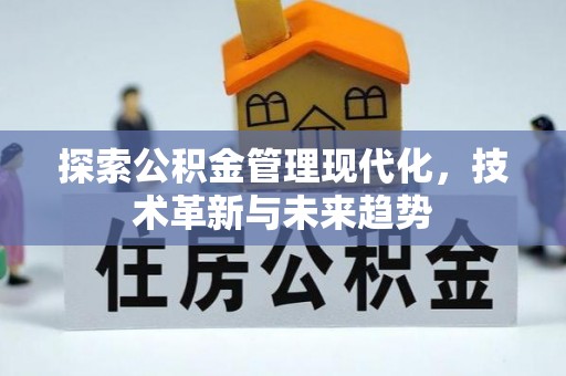 苓雅探索公积金管理现代化，技术革新与未来趋势