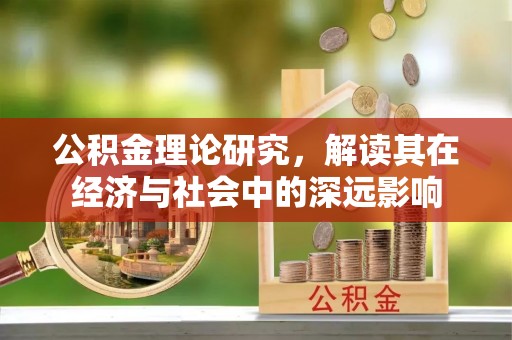 苓雅公积金理论研究，解读其在经济与社会中的深远影响