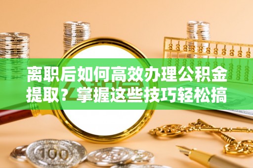 苓雅离职后如何高效办理公积金提取？掌握这些技巧轻松搞定
