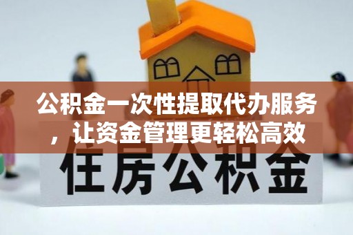苓雅公积金一次性提取代办服务，让资金管理更轻松高效
