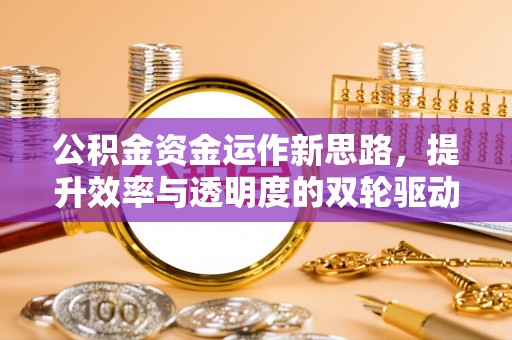 苓雅公积金资金运作新思路，提升效率与透明度的双轮驱动