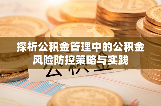 苓雅探析公积金管理中的公积金风险防控策略与实践