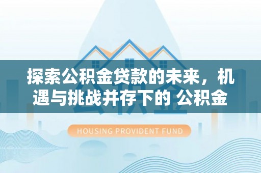 苓雅探索公积金贷款的未来，机遇与挑战并存下的 公积金贷款风险防控