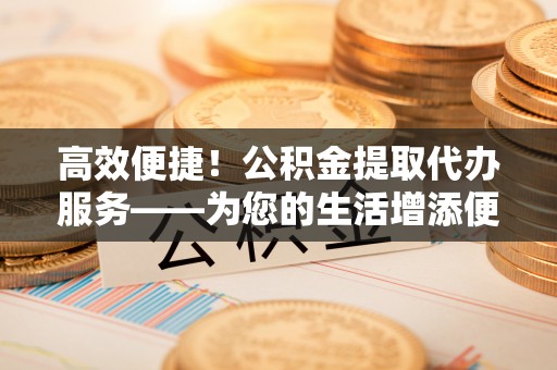 苓雅高效便捷！公积金提取代办服务——为您的生活增添便利